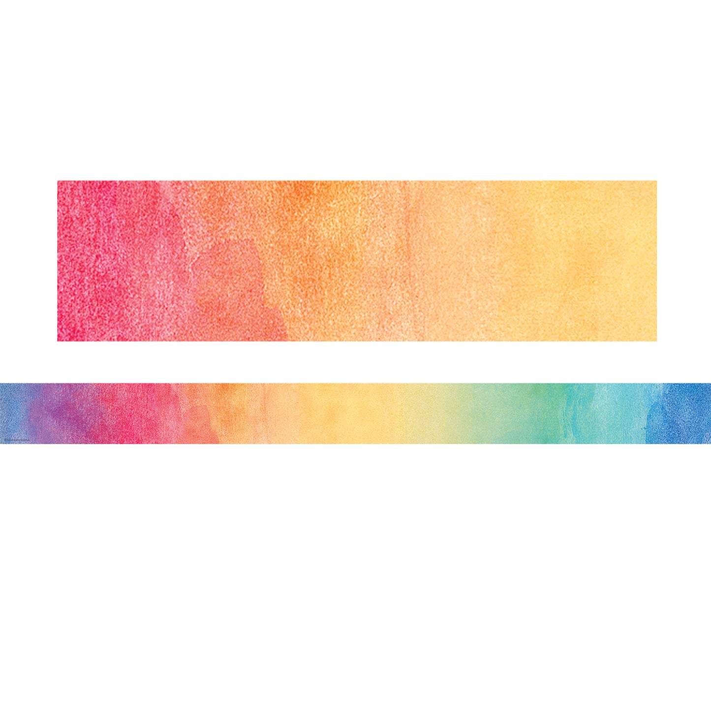 Watercolor Straight Rolled Border Trim, 50 Feet Per Roll, 3 Rolls