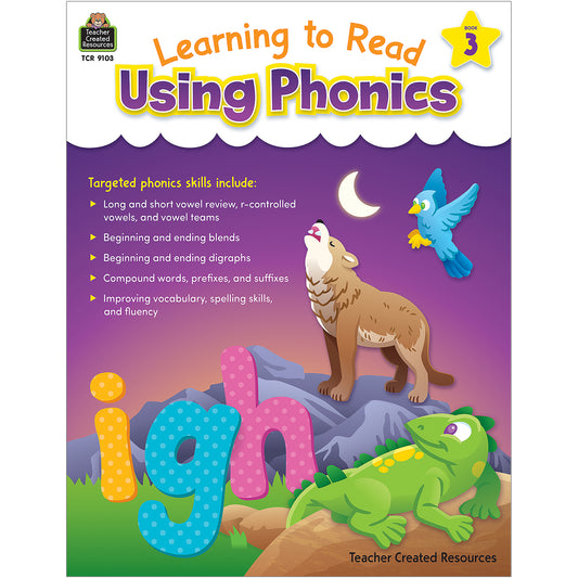 Learning to Read Using PHONICS, Book 3 (Level C)