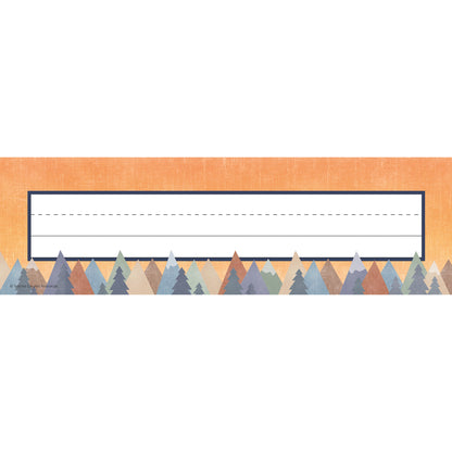 Moving Mountains Flat Name Plates, Pack of 36