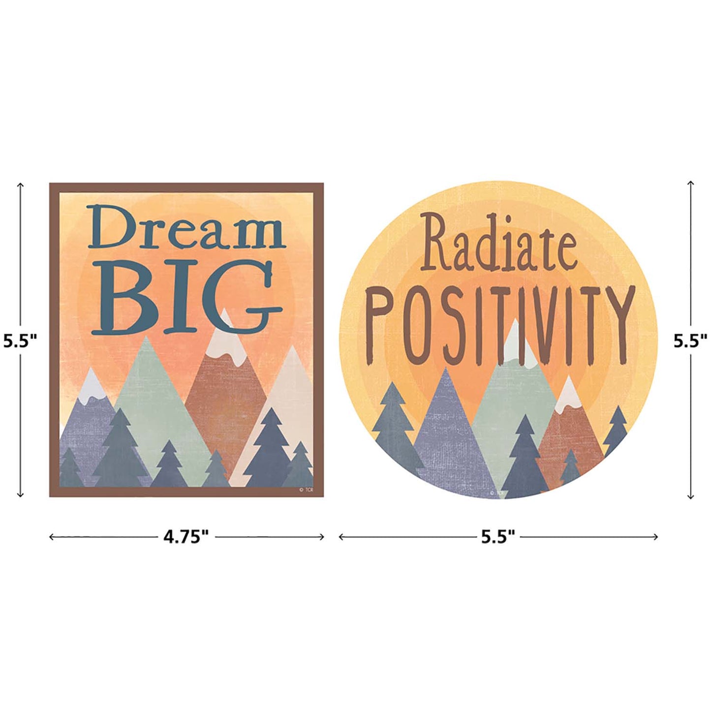 Moving Mountains Positive Sayings Accents, 30 Per Pack, 3 Packs