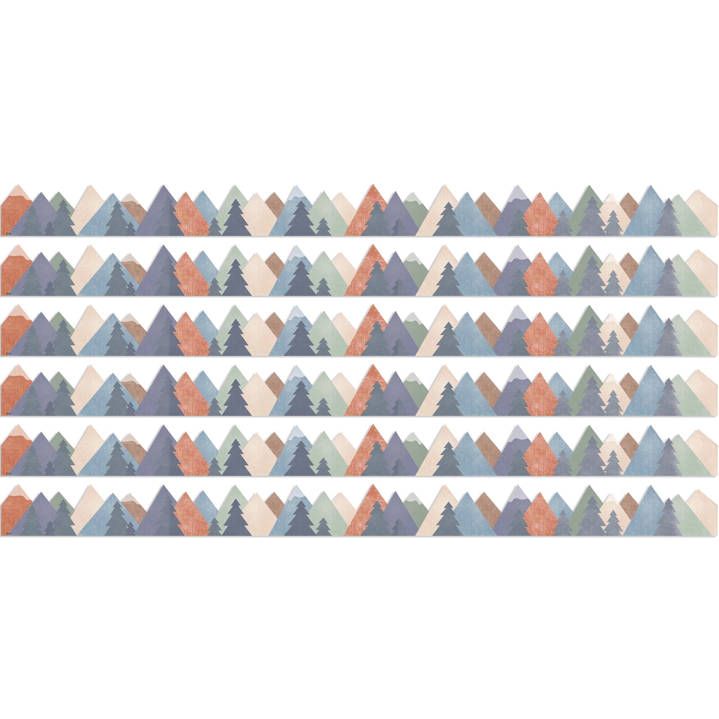 Moving Mountains Die-Cut Border Trim, 35 Feet Per Pack, 6 Packs