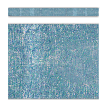 Moving Mountains Blue Straight Border Trim, 35 Feet