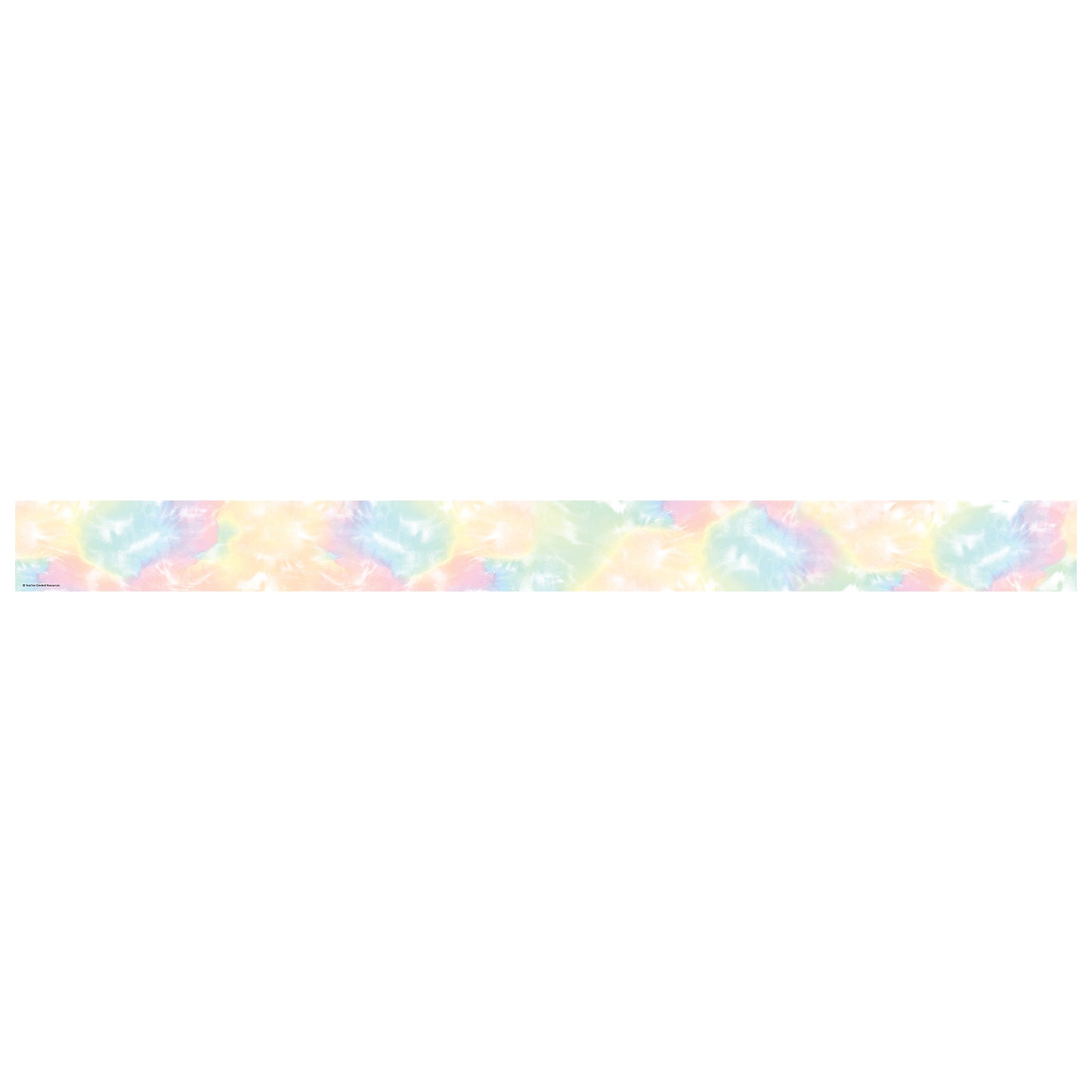 Pastel Pop Tie-Dye Straight Rolled Border Trim, 50 Feet, 3 Rolls