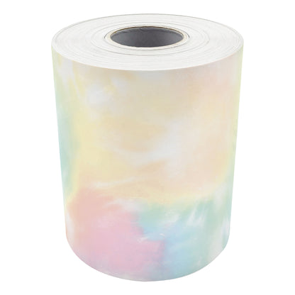 Pastel Pop Tie-Dye Straight Rolled Border Trim, 50 Feet, 3 Rolls