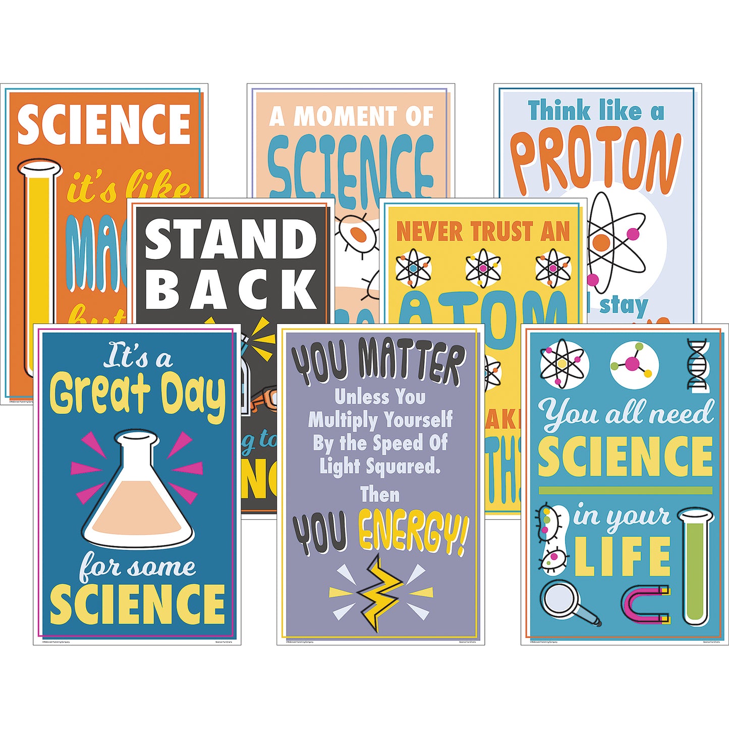 Science Fun Charts, Set of 8