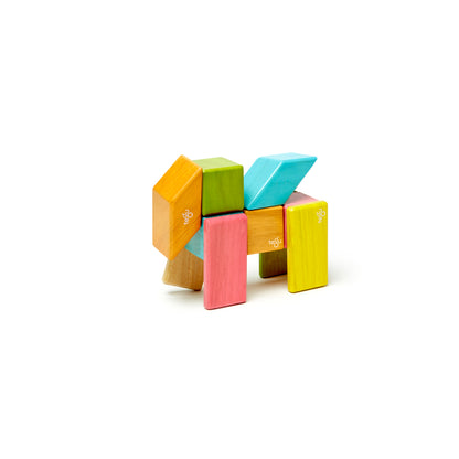 Magnetic Wooden Blocks, 24-Piece Set, Tints