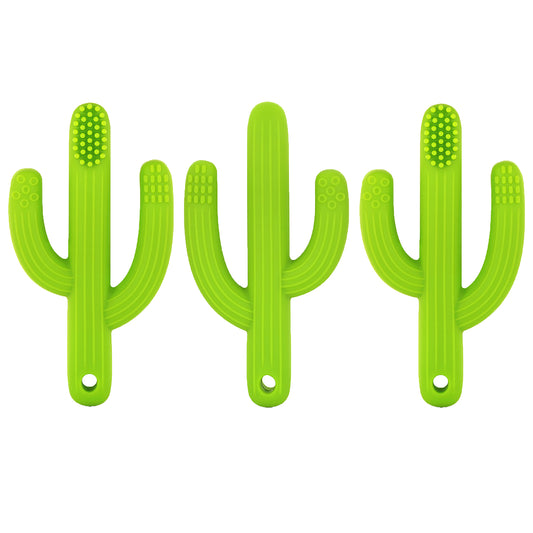 Cactus Toothbrush Teether, Pack of 3