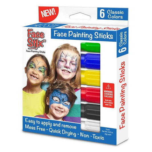 Face Painting Sticks, 6 Count