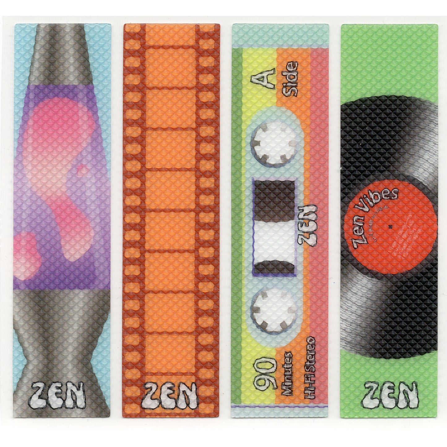 Zen Strips, Bumpy Retro Set 9, 4 Per Set, 6 Sets