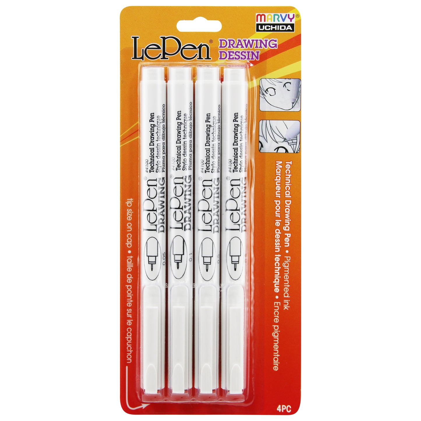 Lepen Drawing Pens 4 Piece Set