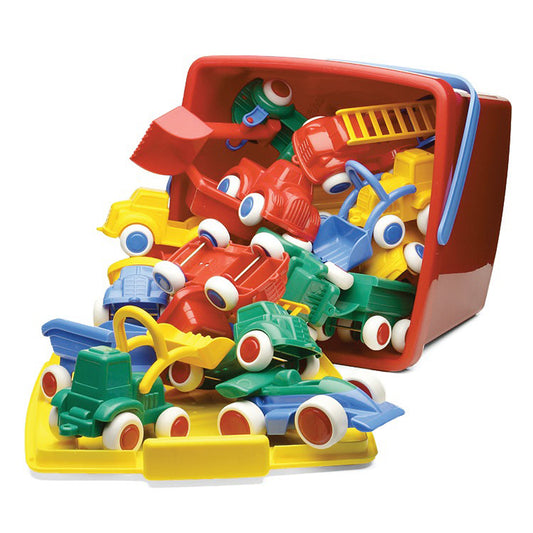 Maxi Vehicles Bucket, 18 Assorted Pieces