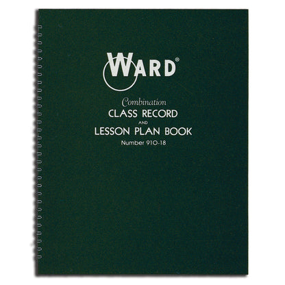 Combination 9-10 Week Class Record + 8 Period Lesson Plan Book, Pack of 2