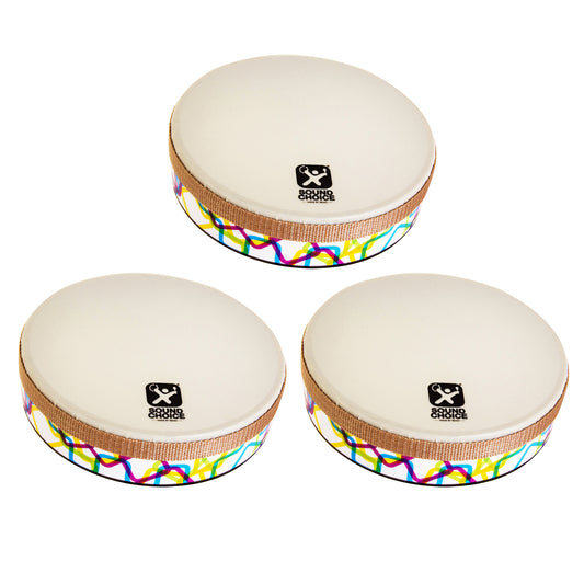 Sound Choice Hand Drum, Pack of 3