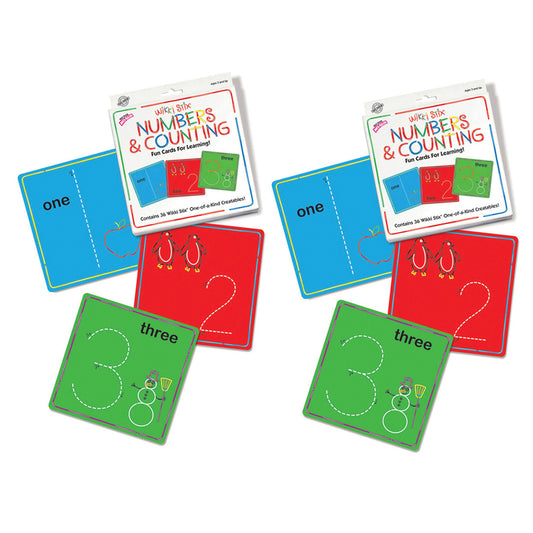 Numbers & Counting Cards Set, Pack of 2