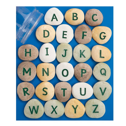 Uppercase Alphabet Pebbles, Set of 26