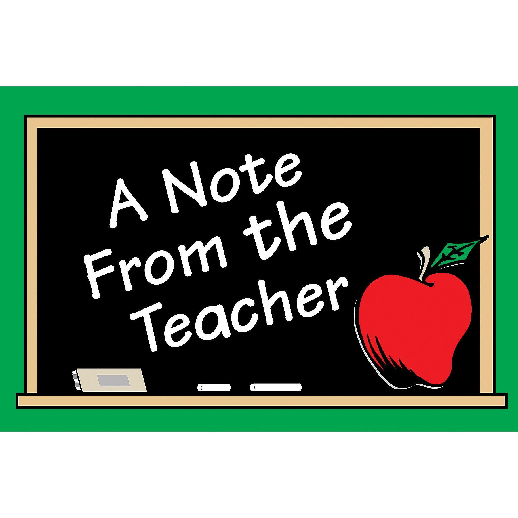 A Note from the Teacher Postcards, 30 Per Pack, 6 Packs - Loomini