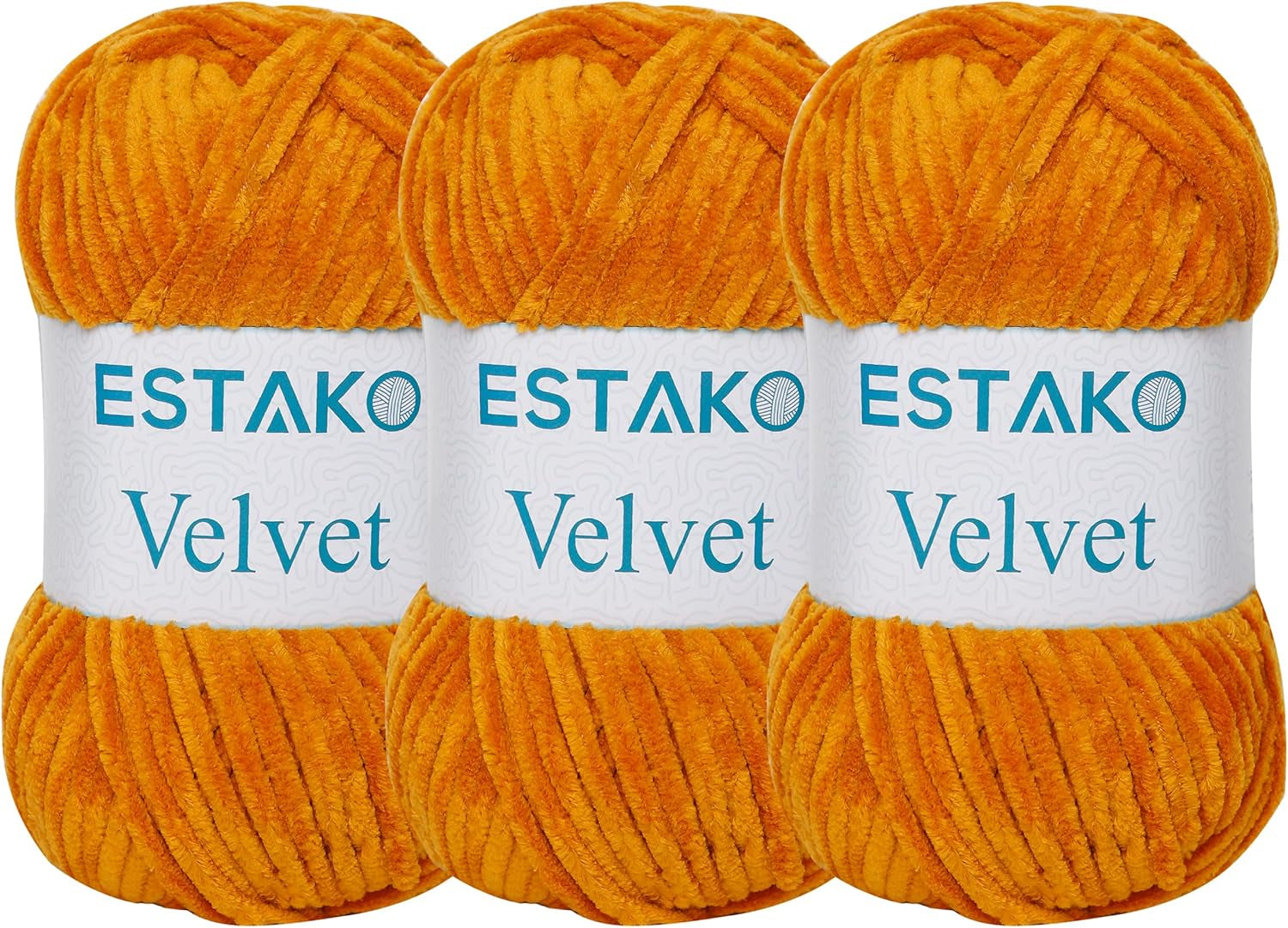 Velvet Chenille Blanket Amigurumi Yarn for Crocheting and Knitting Super Bulky 100 Gr (132 Yds) (1430 - Camel)