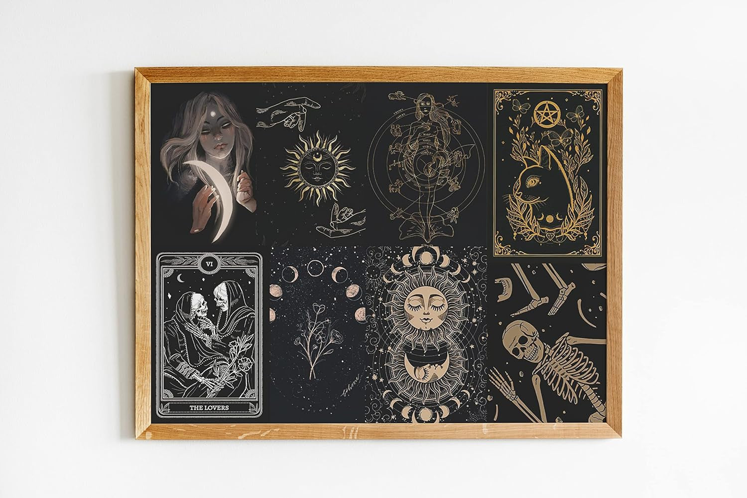 Witchy Room Decor Aesthetic, Witch Decor, Withy Aesthetic Wall Collage Kit, 50Pcs Witchy Posters for Room, Gothic Decor, Wiccan Decor, Pagan Decor (Set of 50, 4" × 6")