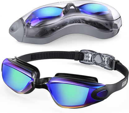 Swim Goggles, Swimming Goggles No Leaking Full Protection Adult Men Women Youth