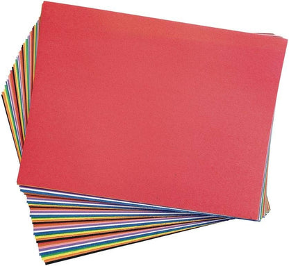 Construction Paper, Assorted Colors, 9 Inches X 12 Inches, 50 Sheets, Heavyweight Construction Paper, Crafts, Art, Painting, Coloring, Drawing, Creating, Arts and Crafts