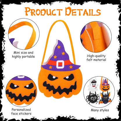 Mini Halloween Treat Bags Halloween Bucket Halloween Trick or Treat Bag Great Fun Halloween Home Activities Decorating for Halloween DIY Crafts