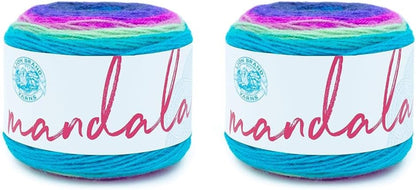 Mandala Yarn, Multicolor Yarn for Crocheting and Knitting, Craft Yarn, 1-Pack, Cupid