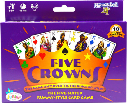 Five Crowns — the Game Isn'T over until the Kings Go Wild! — 5 Suited Rummy-Style Card Game — for Ages 8+