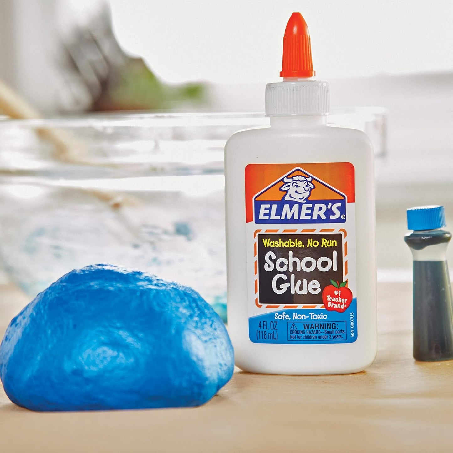 Elmers Liquid School Glue, Slime Glue & Craft Glue | Washable, 4 Ounces Each, Great for Making Slime, 12 Count