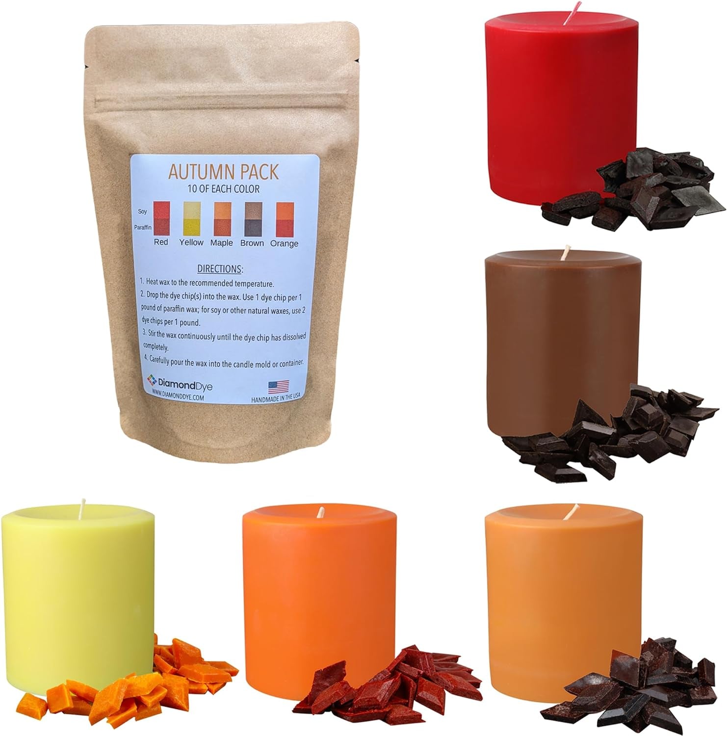 Black Candle Dye for Candle Making - Made in the USA - Easy to Use - Highly Concentrated - Candle Making Supplies for Soy or Paraffin Wax - Great Choice for Any Candle Maker - 25 Dye Chips