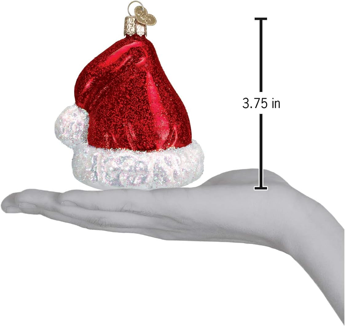 Santa Sugar Cookie Glass Blown Ornament for Christmas Tree