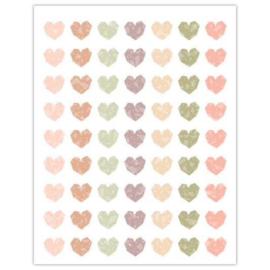 Terrazzo Tones Hearts Mini Stickers, Pack of 378