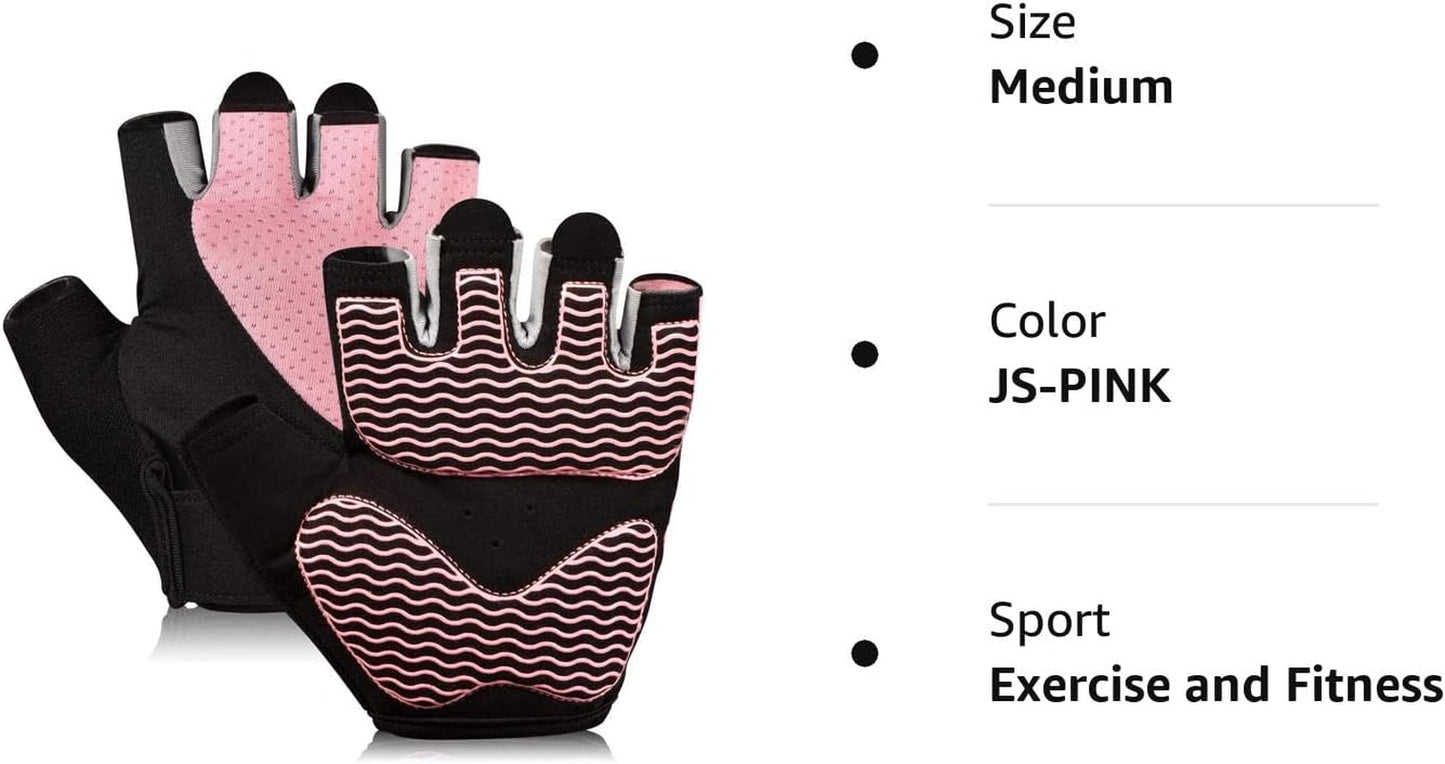 Gym Gloves, Workout Gloves, Fingerless Gloves for Weightlifting, Lightweight Breathable Fitness Gloves, Sports Gloves for Training Lifting Weight Cycling Climbing Rowing