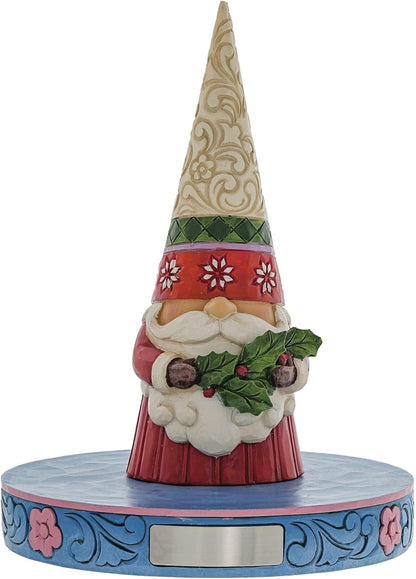 Jim Shore Heartwood Creek Christmas Gnome Naughty and Nice Double-Sided Figurine, 8.27 Inch, Multicolor, Red