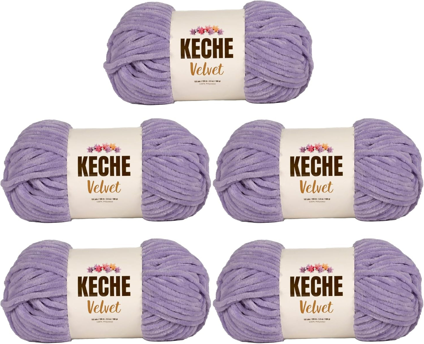 Velvet Yarn for Crocheting, Soft Chenille Bulky Baby Blanket Amigurumi Yarn 100 Gr (132 Yds) - Latte