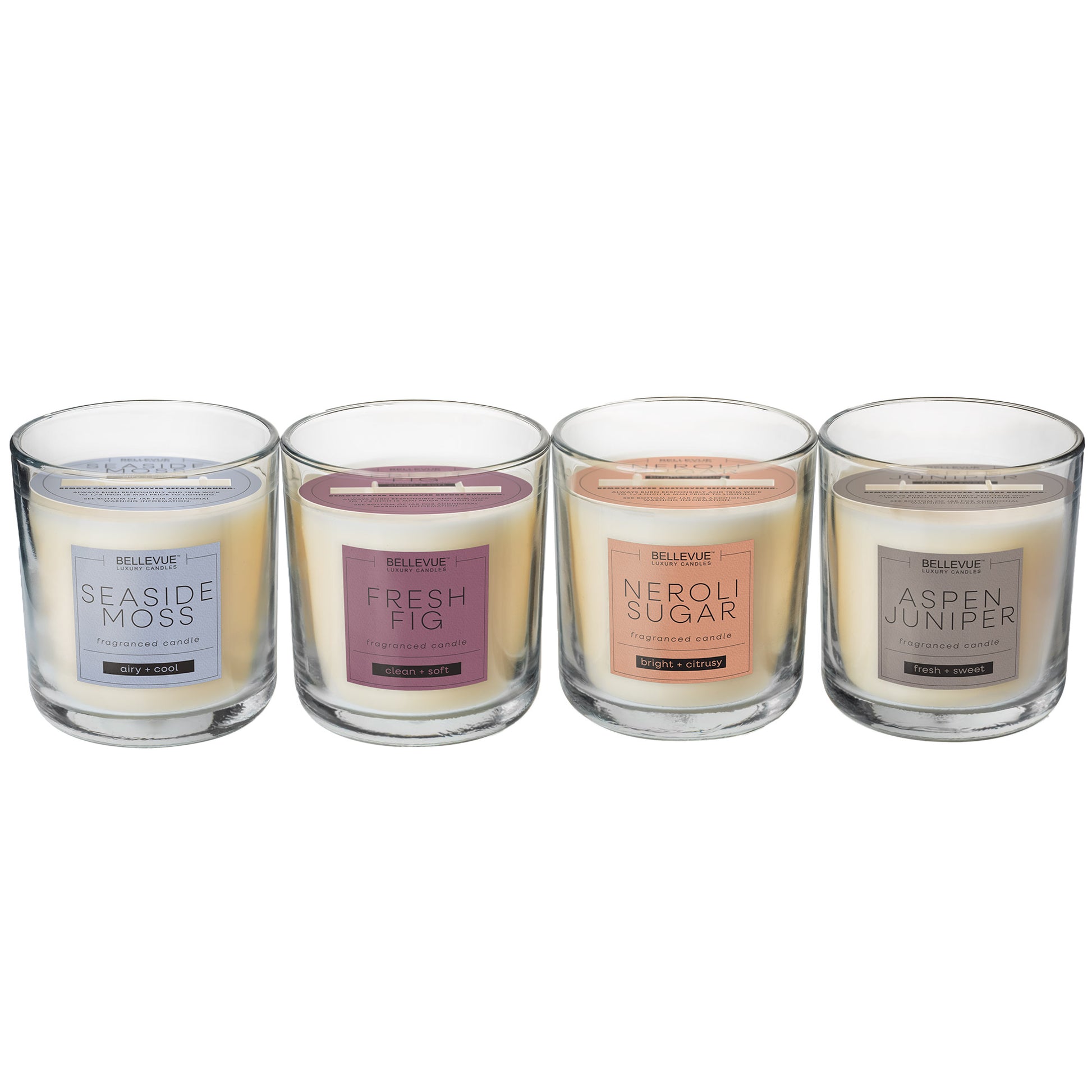 Luxury Candles, 11Oz, 4-Pack, Soy Blend Candles