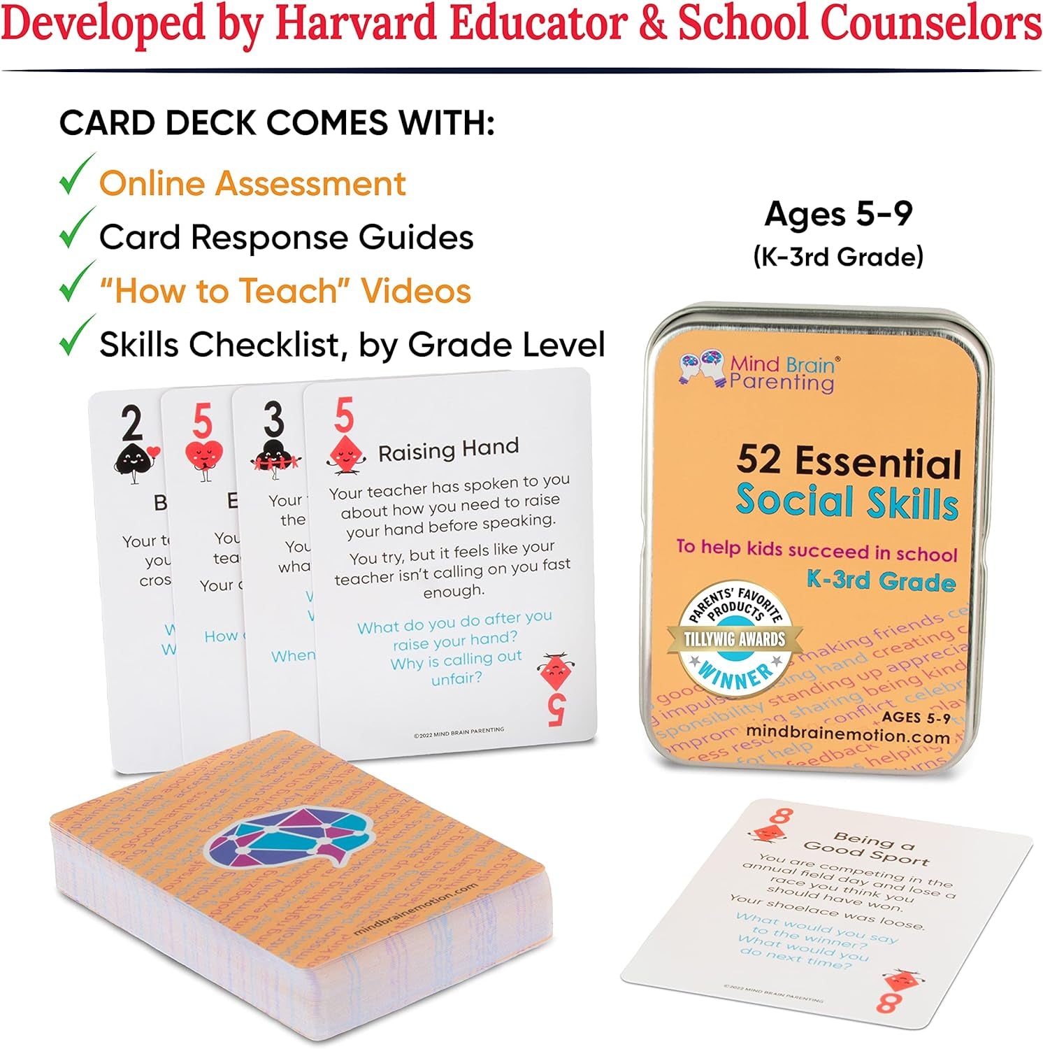 52 Essential Social Situations - Social Skills Activities for Kids (3-6Th Grade) - Social Emotional Learning & Growth Mindset for Family, Classroom, Counseling - Conversation Card Games for Kids 8-12