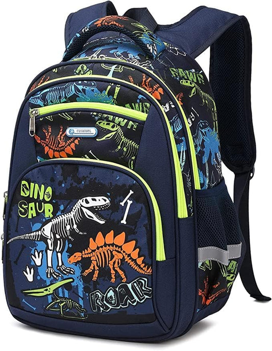 Backpack for Boys Girls School Bookbags,Kindergarten Elementary Middle School Lightweight Waterproof Multifunctional Large Capacity for Backpack (16Inch Luminous Dinosaur)