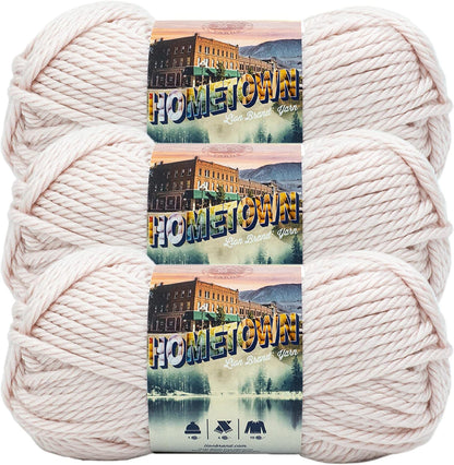 Hometown Yarn, Bulky Yarn, Yarn for Knitting and Crocheting, 1-Pack, Houston Cream