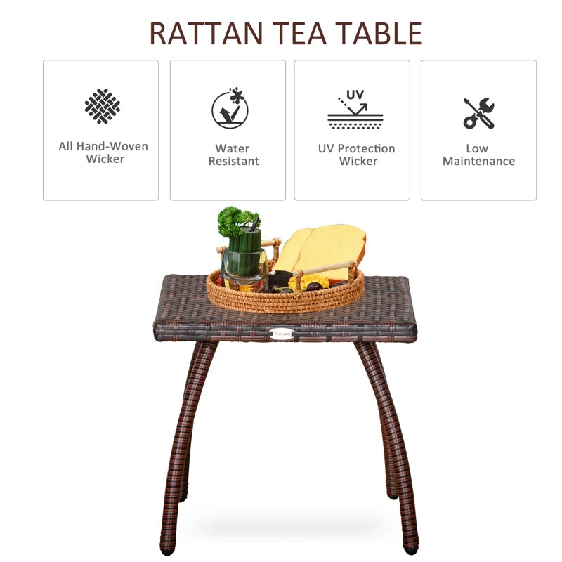 Rattan Side Table