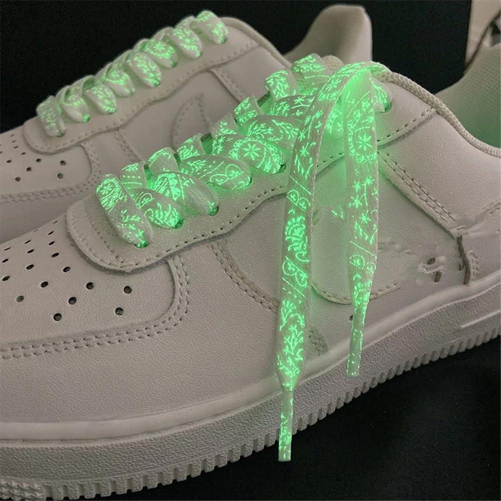 WFJ Glow In The Dark Shoe Laces 47  (120cm) Luminous All Sports Thick Flat