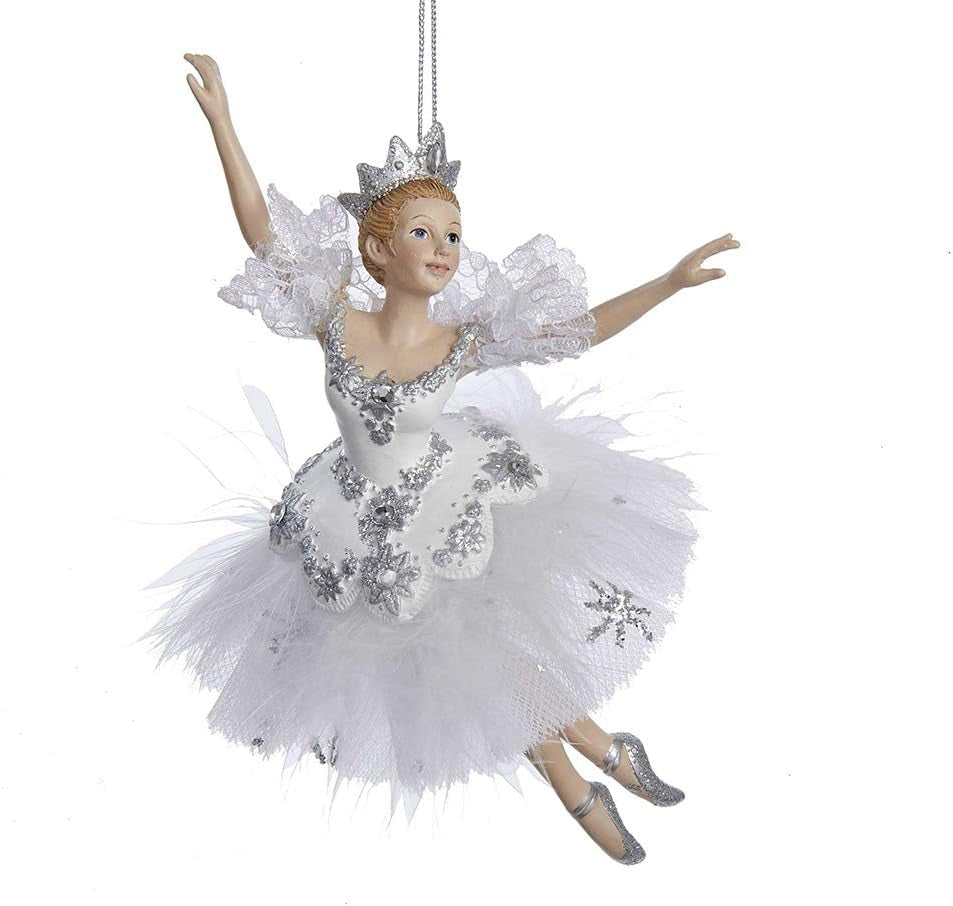 6.75" Snow Queen Ballerina Christmas Ornament