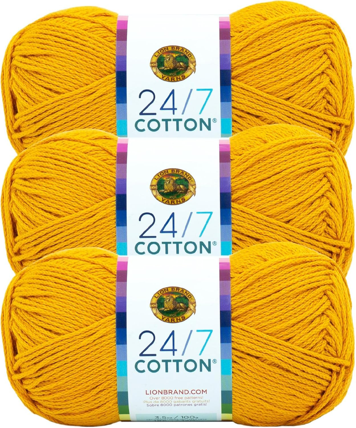 (1 Skein) 24/7 Cotton® Yarn, White