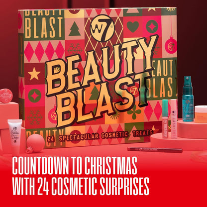 Beauty Blast Advent Calendar 2024-24 Individually Boxed, Makeup & Cosmetic Surprises for Christmas - Cruelty Free, Holiday Gifting