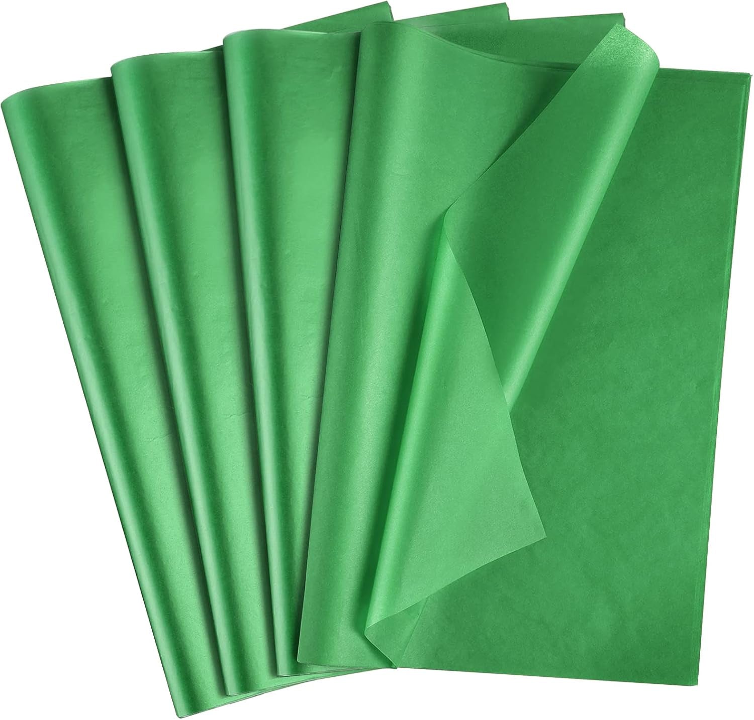 Tissue Paper 80 Sheets Wrapping Tissue Paper Bulk 14X20 Inch Tissue Paper for Gift Bag Wrapping DIY Arts Crafts Shredded Filler Birthday Graduation (Green)