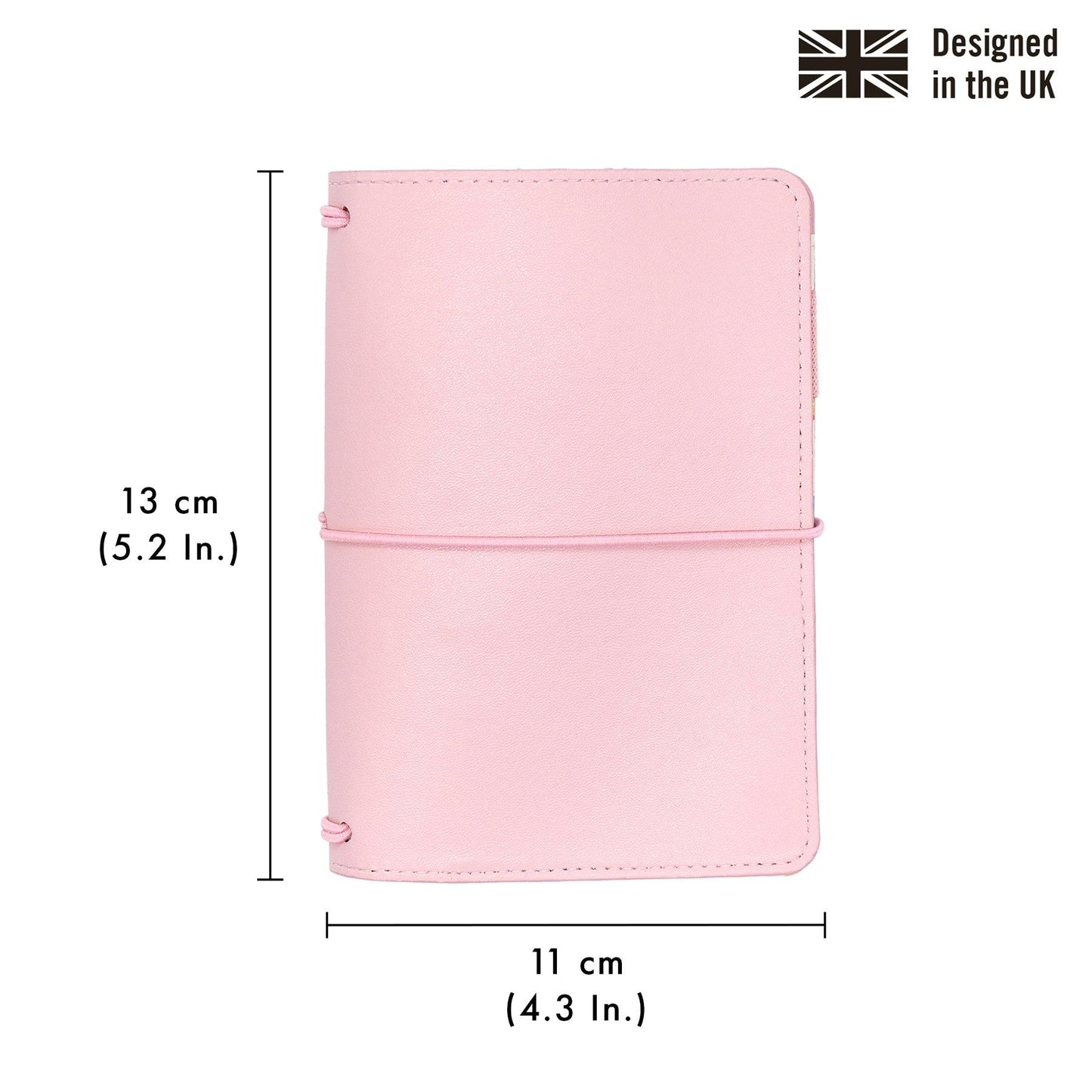 A6 Notebook and Passport Holder - Ballerina Pink - Loomini