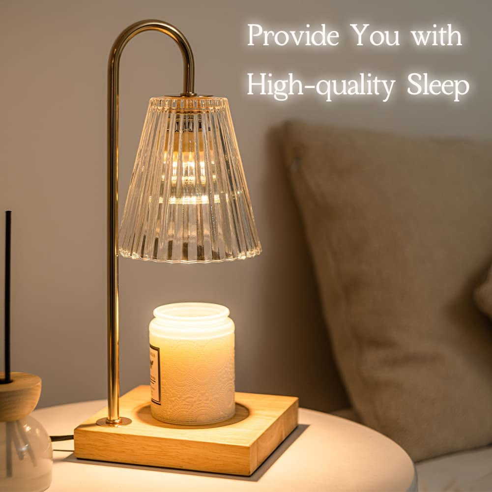 Candle Warmer Lamp with Timer, Candle Wax Warmer Flower Lamp, Dimmable Desk Lamp for Bedroom, Mothers Day Gifts for Mom, Home Fragrance Accessories for Dorm Room House Warming Gifts New Home