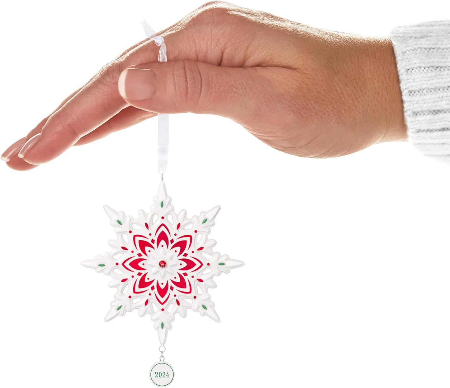 Christmas Ornament 2023, Snowflake, Porcelain Ornament, Snowflake Gifts