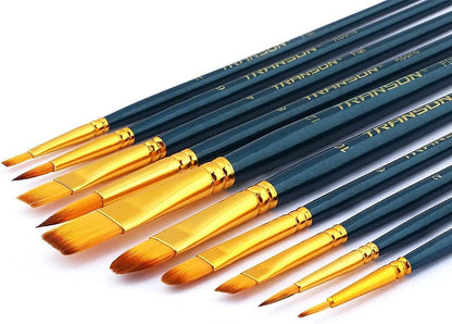 20Pcs Bulk Artist Painting Brush Set for Acrylic Watercolor Gouache Hobby Craft Face Rock Painting