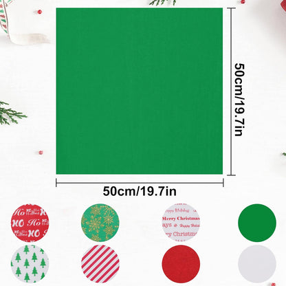 Tissue Paper for Gift Bags 160 Sheets 19.7 ''X 19.7 '' Christmas Tissue Paper for Gift Wrapping, 8 Different Designs Christmas Wrapping Paper Bulk for DIY Crafts Holiday Decor(160)