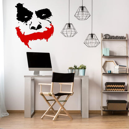 Slaf Ltd. Vinyl Wall Decal Scary Joker Face Why So Serious   Removable Die Cut